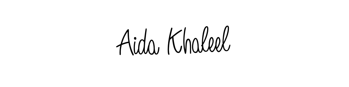 You can use this online signature creator to create a handwritten signature for the name Aida Khaleel. This is the best online autograph maker. Aida Khaleel signature style 5 images and pictures png