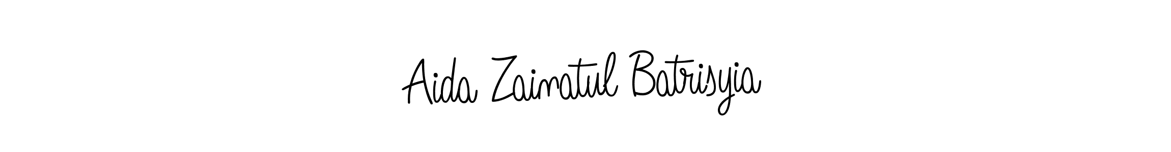 It looks lik you need a new signature style for name Aida Zainatul Batrisyia. Design unique handwritten (Angelique-Rose-font-FFP) signature with our free signature maker in just a few clicks. Aida Zainatul Batrisyia signature style 5 images and pictures png