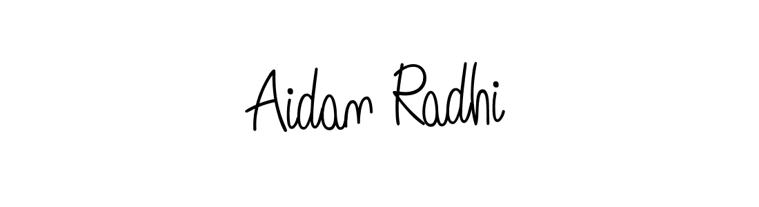 Design your own signature with our free online signature maker. With this signature software, you can create a handwritten (Angelique-Rose-font-FFP) signature for name Aidan Radhi. Aidan Radhi signature style 5 images and pictures png