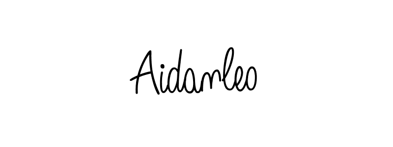 The best way (Angelique-Rose-font-FFP) to make a short signature is to pick only two or three words in your name. The name Aidanleo include a total of six letters. For converting this name. Aidanleo signature style 5 images and pictures png