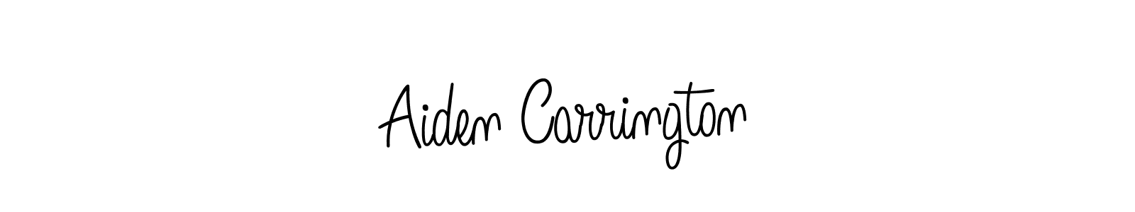 How to make Aiden Carrington name signature. Use Angelique-Rose-font-FFP style for creating short signs online. This is the latest handwritten sign. Aiden Carrington signature style 5 images and pictures png