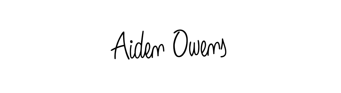 Aiden Owens stylish signature style. Best Handwritten Sign (Angelique-Rose-font-FFP) for my name. Handwritten Signature Collection Ideas for my name Aiden Owens. Aiden Owens signature style 5 images and pictures png