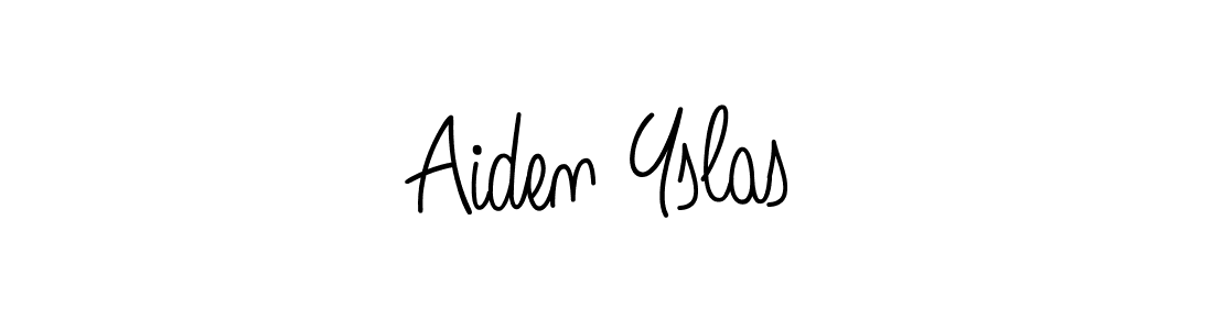 Design your own signature with our free online signature maker. With this signature software, you can create a handwritten (Angelique-Rose-font-FFP) signature for name Aiden Yslas. Aiden Yslas signature style 5 images and pictures png