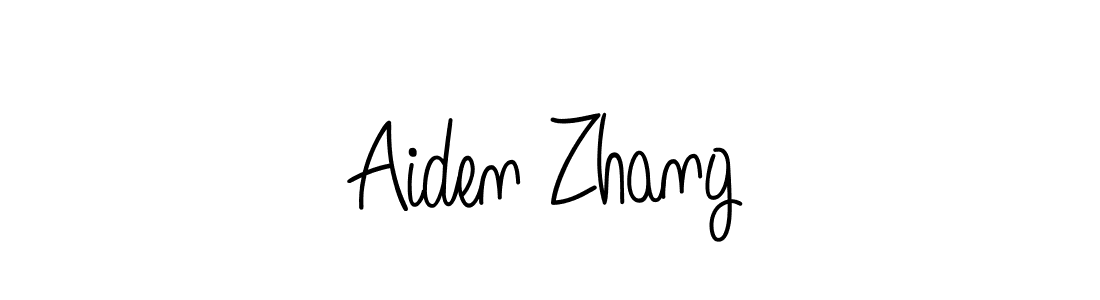 Design your own signature with our free online signature maker. With this signature software, you can create a handwritten (Angelique-Rose-font-FFP) signature for name Aiden Zhang. Aiden Zhang signature style 5 images and pictures png