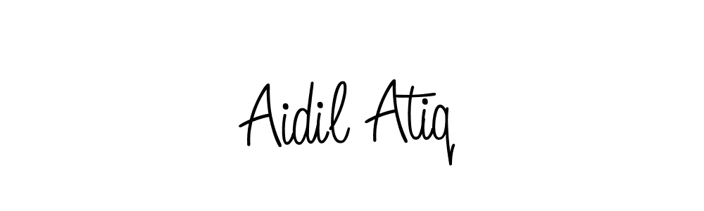 Design your own signature with our free online signature maker. With this signature software, you can create a handwritten (Angelique-Rose-font-FFP) signature for name Aidil Atiq. Aidil Atiq signature style 5 images and pictures png