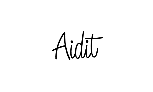 The best way (Angelique-Rose-font-FFP) to make a short signature is to pick only two or three words in your name. The name Aidit include a total of six letters. For converting this name. Aidit signature style 5 images and pictures png