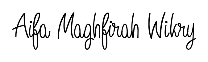 Get inspired by this graceful Angelique-Rose-font-FFP signature style for name Aifa Maghfirah Wikry. Smooth loops and balanced proportions for everyday use. Aifa Maghfirah Wikry signature style 5 images and pictures png