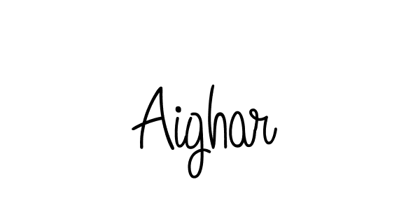 Make a beautiful signature design for name Aighar. With this signature (Angelique-Rose-font-FFP) style, you can create a handwritten signature for free. Aighar signature style 5 images and pictures png