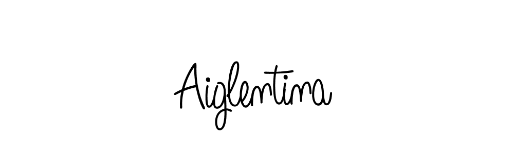 Make a beautiful signature design for name Aiglentina. With this signature (Angelique-Rose-font-FFP) style, you can create a handwritten signature for free. Aiglentina signature style 5 images and pictures png