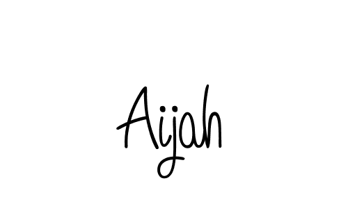 You should practise on your own different ways (Angelique-Rose-font-FFP) to write your name (Aijah) in signature. don't let someone else do it for you. Aijah signature style 5 images and pictures png