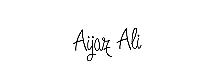 Make a beautiful signature design for name Aijaz Ali. With this signature (Angelique-Rose-font-FFP) style, you can create a handwritten signature for free. Aijaz Ali signature style 5 images and pictures png