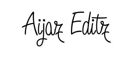 Designed for modern professionals: Aijaz Editz name signature crafted with Angelique-Rose-font-FFP script. Ready for digital PDF workflows. Aijaz Editz signature style 5 images and pictures png