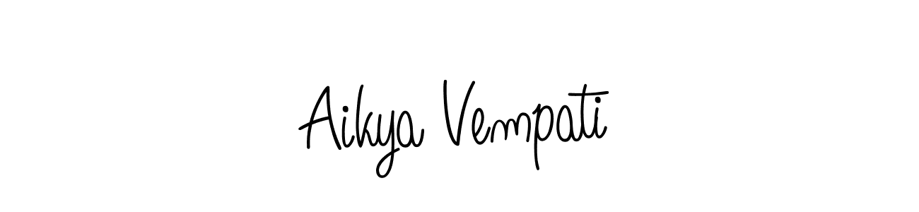 This is the best signature style for the Aikya Vempati name. Also you like these signature font (Angelique-Rose-font-FFP). Mix name signature. Aikya Vempati signature style 5 images and pictures png