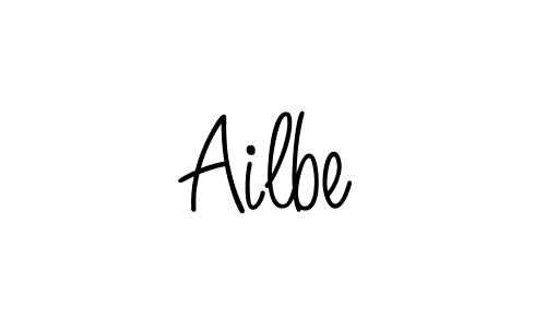 Make a beautiful signature design for name Ailbe. With this signature (Angelique-Rose-font-FFP) style, you can create a handwritten signature for free. Ailbe signature style 5 images and pictures png
