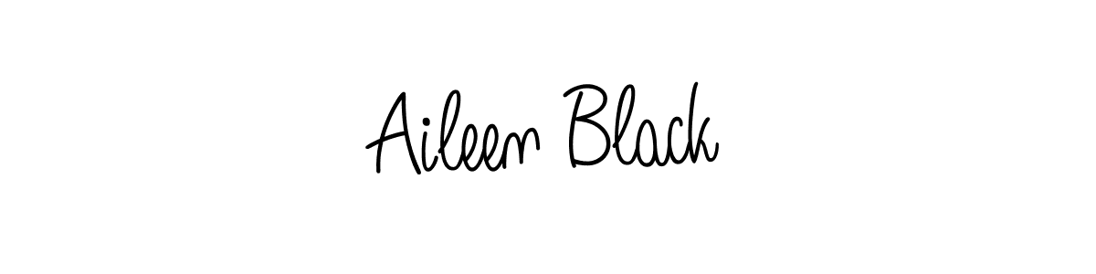 You should practise on your own different ways (Angelique-Rose-font-FFP) to write your name (Aileen Black) in signature. don't let someone else do it for you. Aileen Black signature style 5 images and pictures png