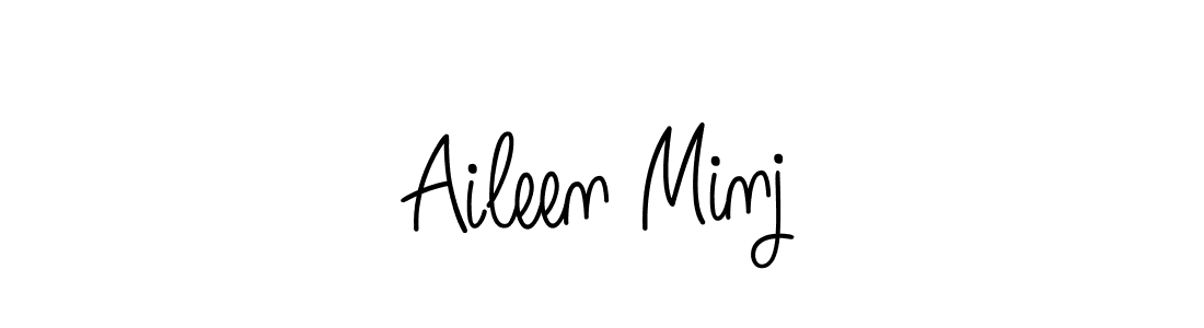 Make a beautiful signature design for name Aileen Minj. With this signature (Angelique-Rose-font-FFP) style, you can create a handwritten signature for free. Aileen Minj signature style 5 images and pictures png
