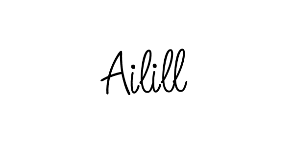 How to make Ailill name signature. Use Angelique-Rose-font-FFP style for creating short signs online. This is the latest handwritten sign. Ailill signature style 5 images and pictures png