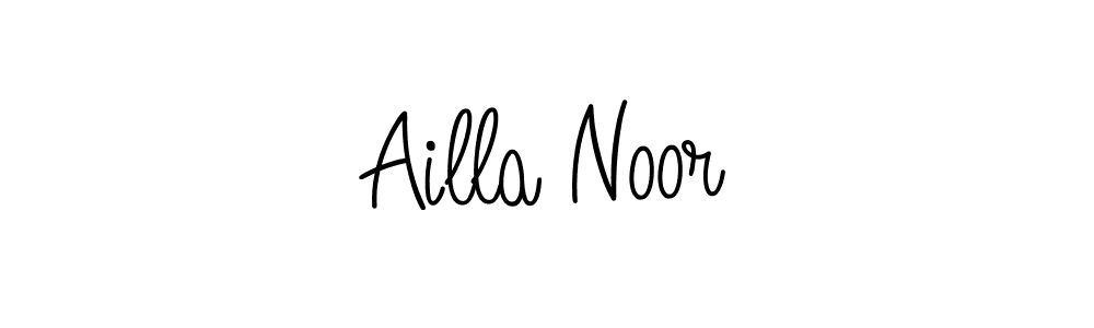 You can use this online signature creator to create a handwritten signature for the name Ailla Noor. This is the best online autograph maker. Ailla Noor signature style 5 images and pictures png