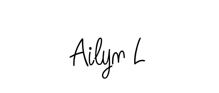 Also You can easily find your signature by using the search form. We will create Ailyn L name handwritten signature images for you free of cost using Angelique-Rose-font-FFP sign style. Ailyn L signature style 5 images and pictures png