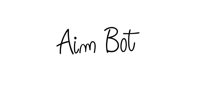 You should practise on your own different ways (Angelique-Rose-font-FFP) to write your name (Aim Bot) in signature. don't let someone else do it for you. Aim Bot signature style 5 images and pictures png