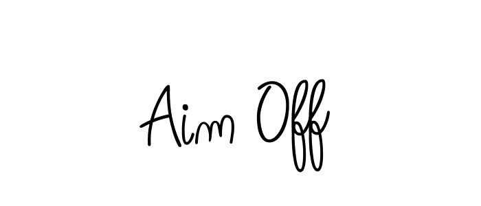 The best way (Angelique-Rose-font-FFP) to make a short signature is to pick only two or three words in your name. The name Aim Off include a total of six letters. For converting this name. Aim Off signature style 5 images and pictures png