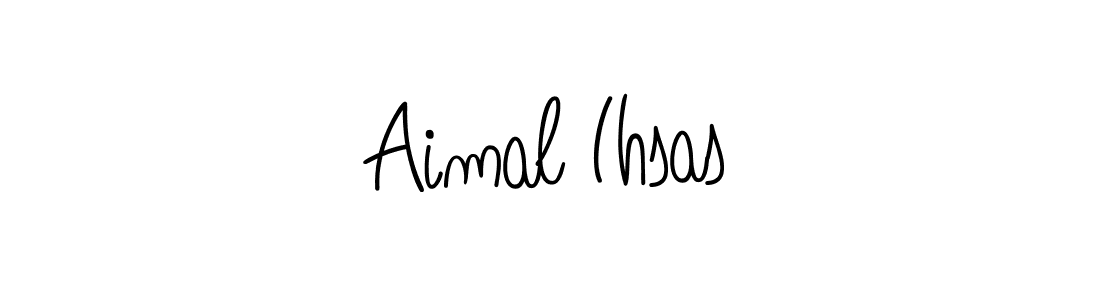 How to Draw Aimal Ihsas signature style? Angelique-Rose-font-FFP is a latest design signature styles for name Aimal Ihsas. Aimal Ihsas signature style 5 images and pictures png