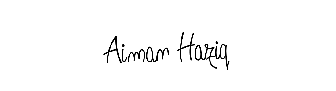 Make a beautiful signature design for name Aiman Haziq. Use this online signature maker to create a handwritten signature for free. Aiman Haziq signature style 5 images and pictures png