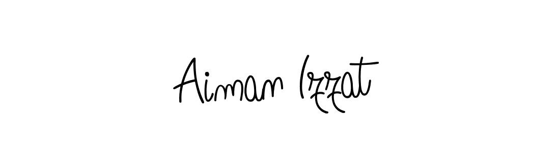 How to make Aiman Izzat signature? Angelique-Rose-font-FFP is a professional autograph style. Create handwritten signature for Aiman Izzat name. Aiman Izzat signature style 5 images and pictures png