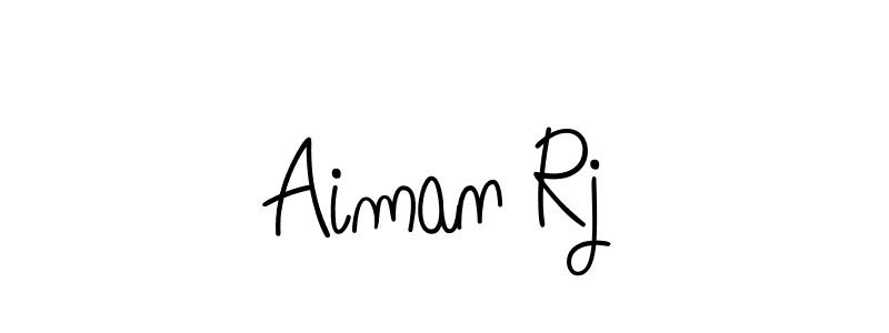if you are searching for the best signature style for your name Aiman Rj. so please give up your signature search. here we have designed multiple signature styles  using Angelique-Rose-font-FFP. Aiman Rj signature style 5 images and pictures png