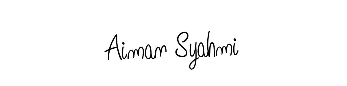 Make a beautiful signature design for name Aiman Syahmi. Use this online signature maker to create a handwritten signature for free. Aiman Syahmi signature style 5 images and pictures png