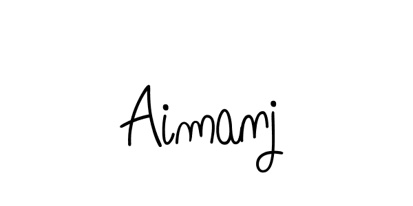 How to make Aimanj signature? Angelique-Rose-font-FFP is a professional autograph style. Create handwritten signature for Aimanj name. Aimanj signature style 5 images and pictures png