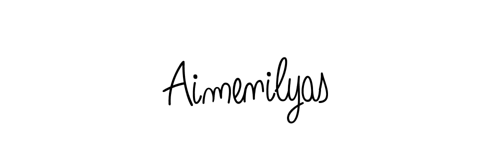It looks lik you need a new signature style for name Aimenilyas. Design unique handwritten (Angelique-Rose-font-FFP) signature with our free signature maker in just a few clicks. Aimenilyas signature style 5 images and pictures png