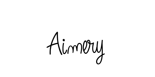 Create a beautiful signature design for name Aimery. With this signature (Angelique-Rose-font-FFP) fonts, you can make a handwritten signature for free. Aimery signature style 5 images and pictures png