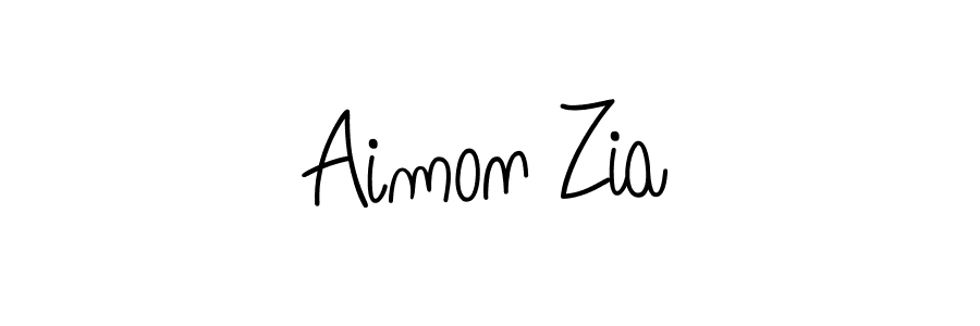 Once you've used our free online signature maker to create your best signature Angelique-Rose-font-FFP style, it's time to enjoy all of the benefits that Aimon Zia name signing documents. Aimon Zia signature style 5 images and pictures png