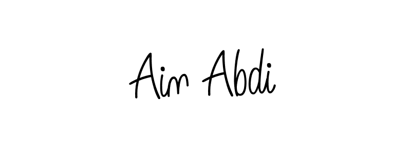 Best and Professional Signature Style for Ain Abdi. Angelique-Rose-font-FFP Best Signature Style Collection. Ain Abdi signature style 5 images and pictures png