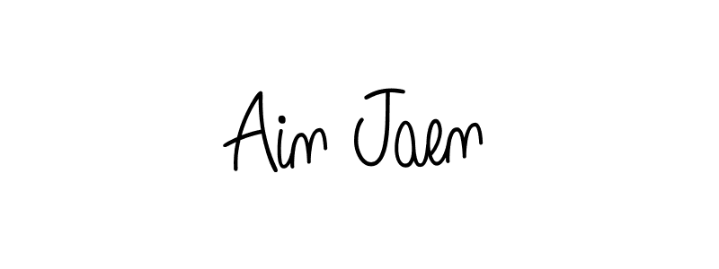 The best way (Angelique-Rose-font-FFP) to make a short signature is to pick only two or three words in your name. The name Ain Jaen include a total of six letters. For converting this name. Ain Jaen signature style 5 images and pictures png
