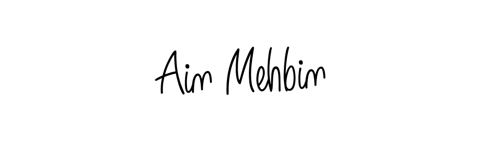 How to make Ain Mehbin signature? Angelique-Rose-font-FFP is a professional autograph style. Create handwritten signature for Ain Mehbin name. Ain Mehbin signature style 5 images and pictures png