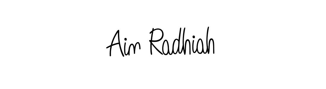 Ain Radhiah stylish signature style. Best Handwritten Sign (Angelique-Rose-font-FFP) for my name. Handwritten Signature Collection Ideas for my name Ain Radhiah. Ain Radhiah signature style 5 images and pictures png