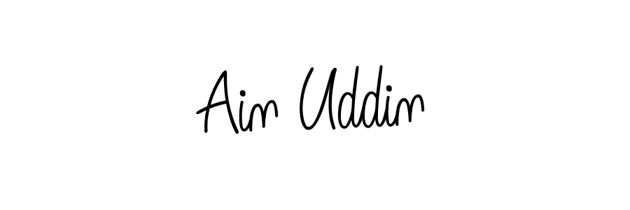 Make a beautiful signature design for name Ain Uddin. Use this online signature maker to create a handwritten signature for free. Ain Uddin signature style 5 images and pictures png