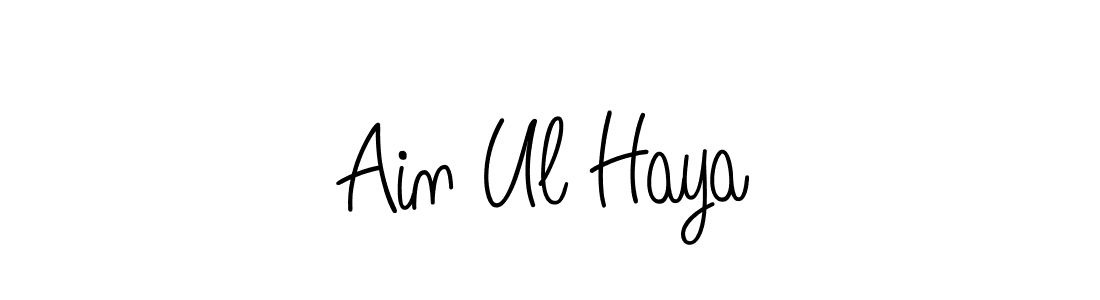 Design your own signature with our free online signature maker. With this signature software, you can create a handwritten (Angelique-Rose-font-FFP) signature for name Ain Ul Haya. Ain Ul Haya signature style 5 images and pictures png