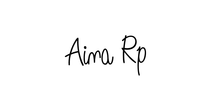 if you are searching for the best signature style for your name Aina Rp. so please give up your signature search. here we have designed multiple signature styles  using Angelique-Rose-font-FFP. Aina Rp signature style 5 images and pictures png