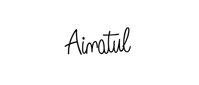 Similarly Angelique-Rose-font-FFP is the best handwritten signature design. Signature creator online .You can use it as an online autograph creator for name Ainatul. Ainatul signature style 5 images and pictures png