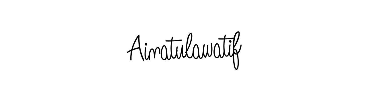 Best and Professional Signature Style for Ainatulawatif. Angelique-Rose-font-FFP Best Signature Style Collection. Ainatulawatif signature style 5 images and pictures png