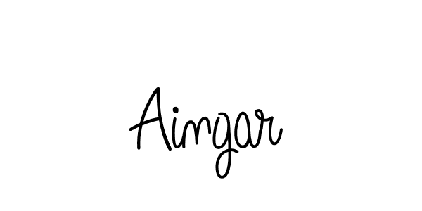 Make a beautiful signature design for name Aingar. Use this online signature maker to create a handwritten signature for free. Aingar signature style 5 images and pictures png