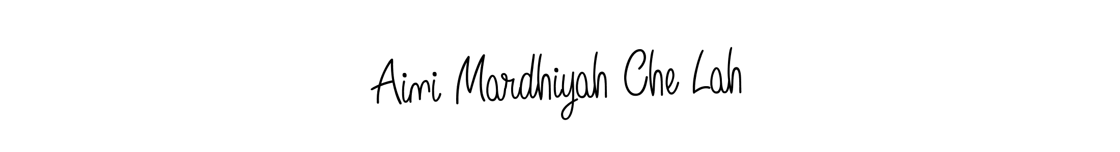 This is the best signature style for the Aini Mardhiyah Che Lah name. Also you like these signature font (Angelique-Rose-font-FFP). Mix name signature. Aini Mardhiyah Che Lah signature style 5 images and pictures png