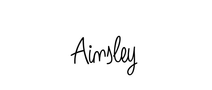 if you are searching for the best signature style for your name Ainsley. so please give up your signature search. here we have designed multiple signature styles  using Angelique-Rose-font-FFP. Ainsley signature style 5 images and pictures png