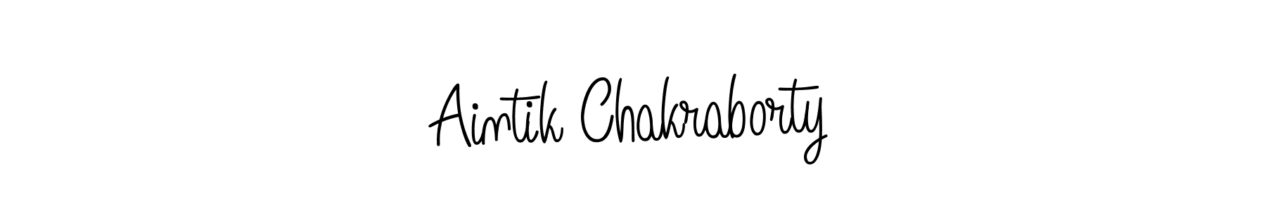 Make a beautiful signature design for name Aintik Chakraborty. With this signature (Angelique-Rose-font-FFP) style, you can create a handwritten signature for free. Aintik Chakraborty signature style 5 images and pictures png