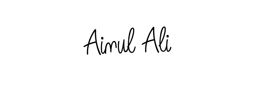 You can use this online signature creator to create a handwritten signature for the name Ainul Ali. This is the best online autograph maker. Ainul Ali signature style 5 images and pictures png