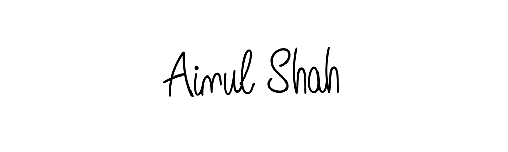 if you are searching for the best signature style for your name Ainul Shah. so please give up your signature search. here we have designed multiple signature styles  using Angelique-Rose-font-FFP. Ainul Shah signature style 5 images and pictures png