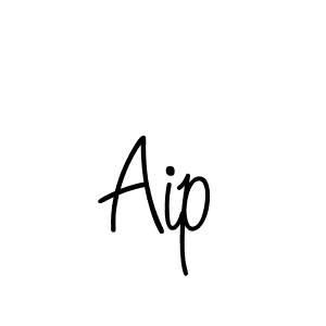 Aip stylish signature style. Best Handwritten Sign (Angelique-Rose-font-FFP) for my name. Handwritten Signature Collection Ideas for my name Aip. Aip signature style 5 images and pictures png